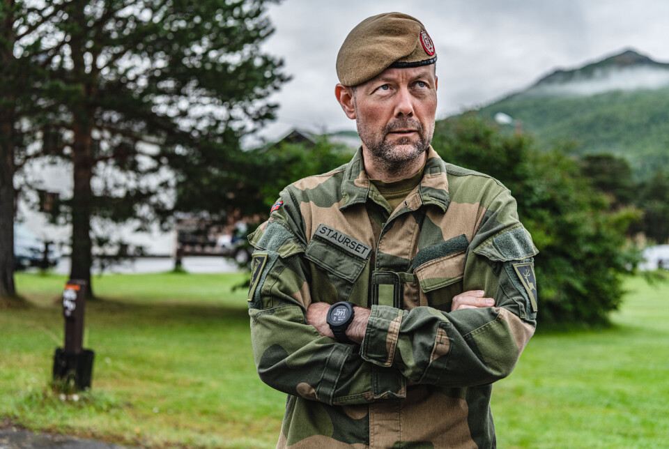 SJEF: Oberst Werner Staurset er sjef for Etterretningsregimentet. Dette bildet er fra 2020, da han var sjef for 2. bataljon.