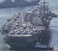 Sea Hawk og F-18 styrtet