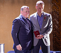 Mottok den ukrainske presidentens fortjenstmedalje