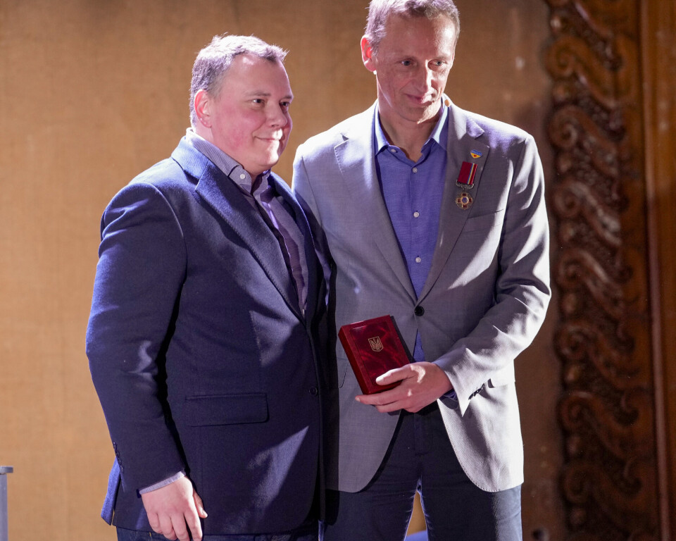 Fikk ukrainsk fortjenstmedalje