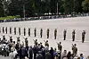 Soldater fra alle grener over hele Norge og utenlandske soldater bisto i Kong Haralds gravferd.