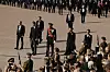 Soldater på gravferdsdag til kong Harald V
