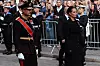 Soldater fra alle grener over hele Norge og utenlandske soldater bisto i Kong Haralds gravferd.