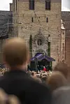 Soldater på gravferdsdag til kong Harald V
