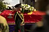 Soldater på gravferdsdag til kong Harald V