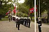 Soldater fra alle grener over hele Norge og utenlandske soldater bisto i Kong Haralds gravferd.